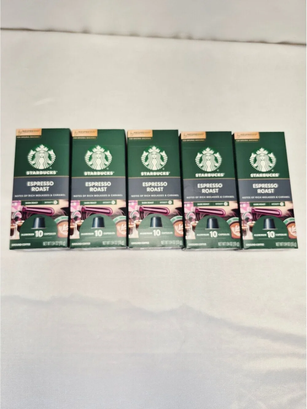 Starbucks Espresso Roast Coffee Pods by Nespresso-5 unopened boxes